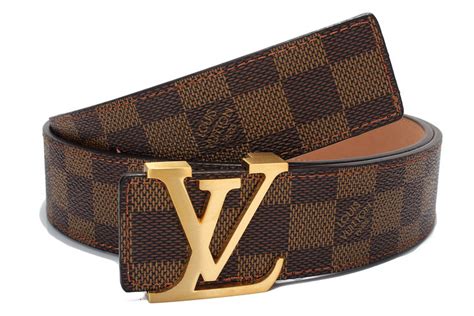 louis vuitton brown damier belt|louis vuitton brown belt men.